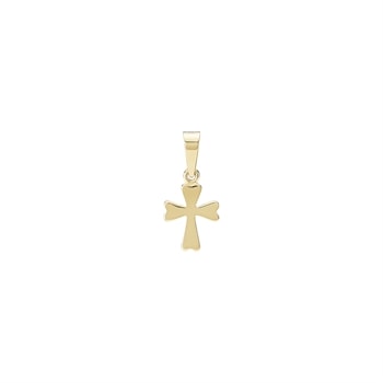 Vedhængkors mini 10x8 mm, 8 karat